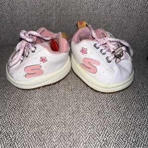 Build A Bear Clothing Accessories SKECHERS Sneakers Tennis Pink HEART Charm BABW